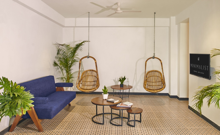 Minimalist Poshtel & Suites Hanging Chairs