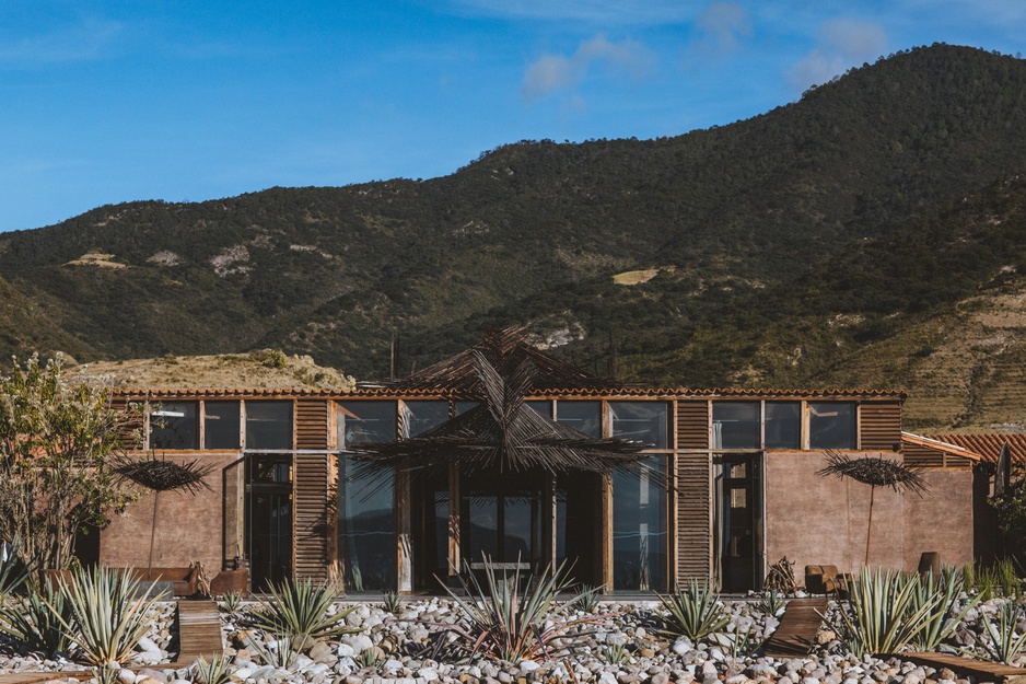 Casa Silencio Exterior with Hills in the Background