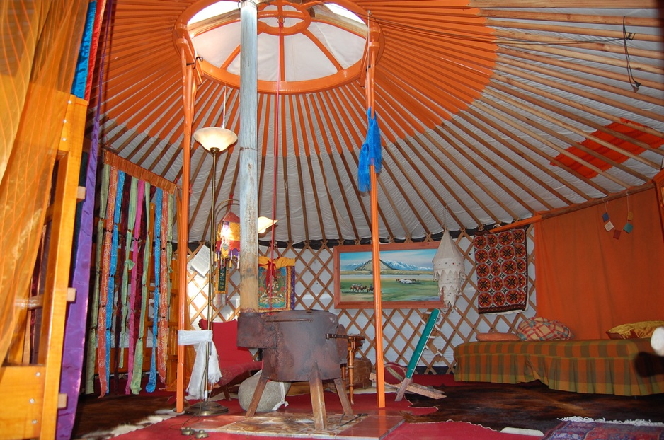 Yurt interior