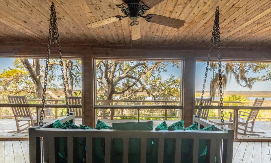 Little St. Simons Island Lodge River House Porch Nature View