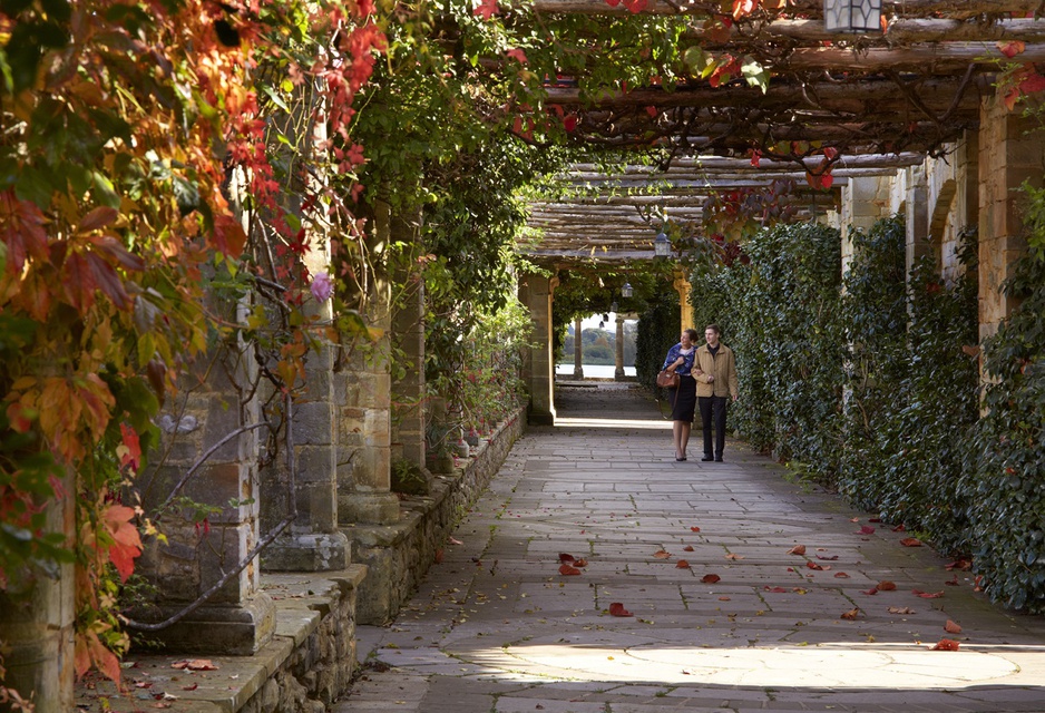 Hever Castle gardens Autumn colors