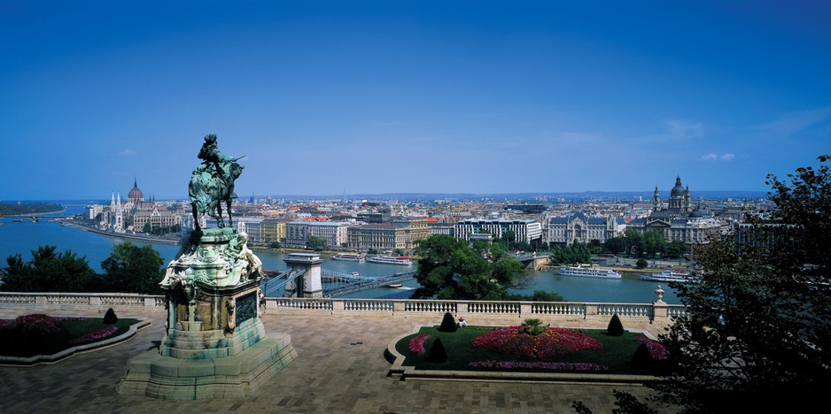 Pest side view from the Buda Castle