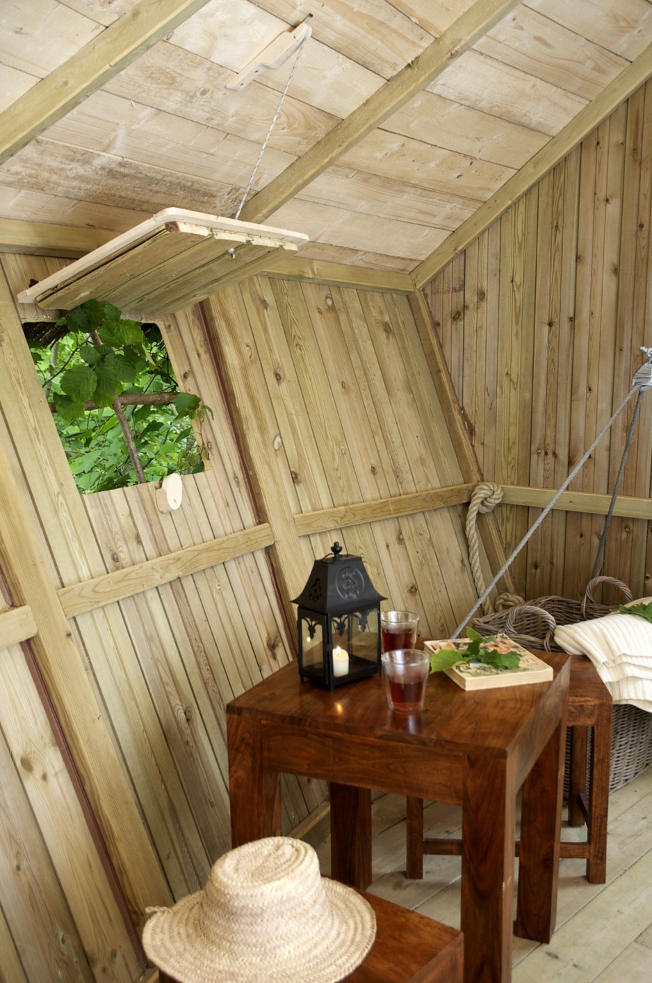 Tiny tree house window