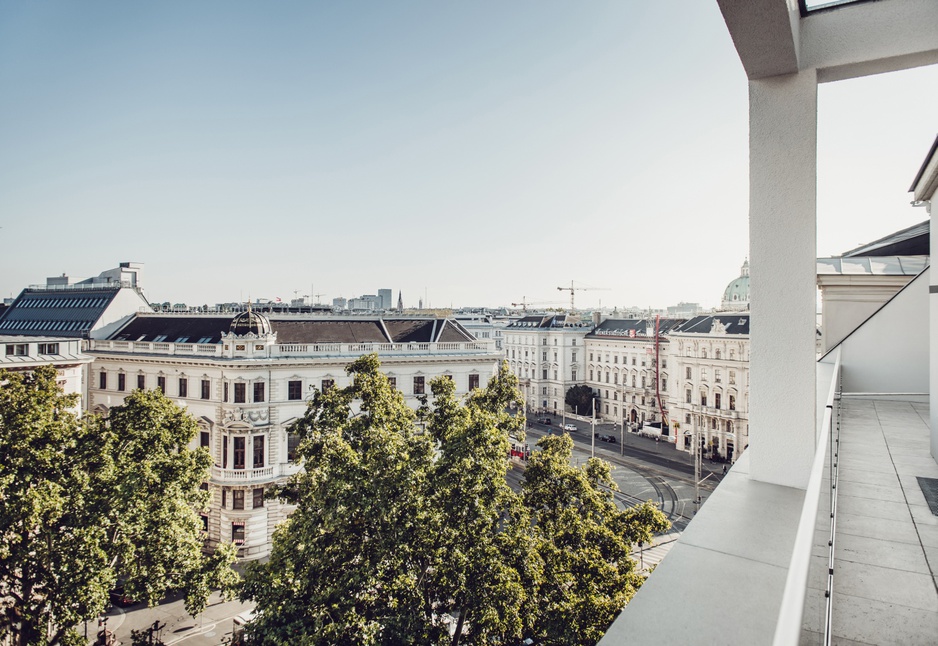 Grand Ferdinand suite rooftop terrace view