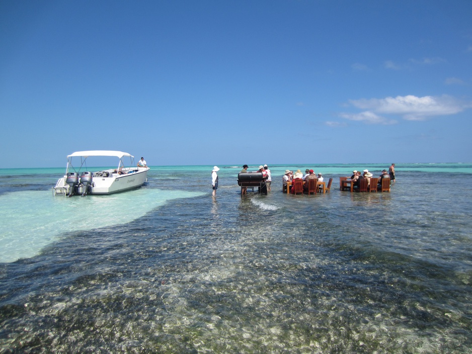 St. George's Caye Resort Sandbar Lunch