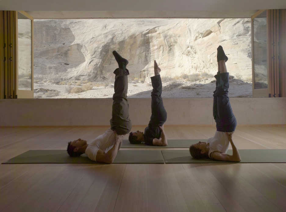 Amangiri Villas yoga class