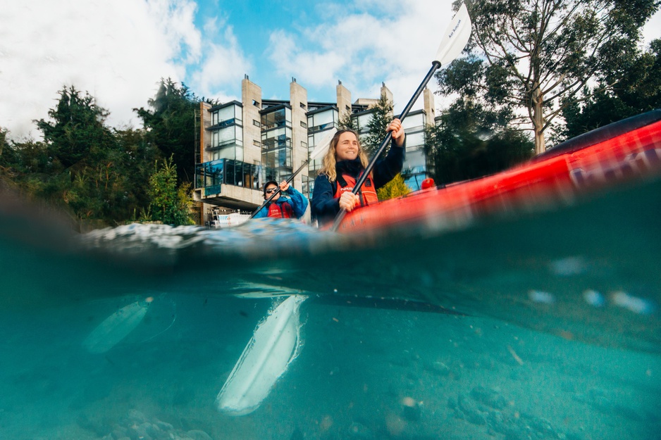 Kayaking on Lake Llanquihue