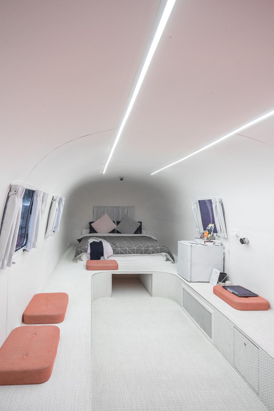 Notel Airstream Trailer Bedroom