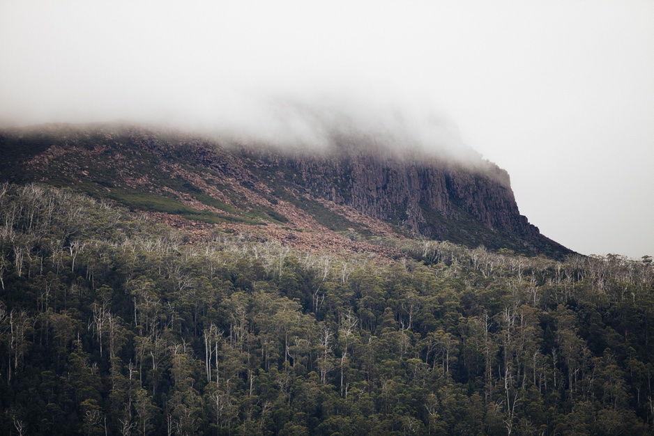 Lake St Clair mountainscape