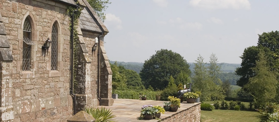 Capel Pentwyn views on the garden