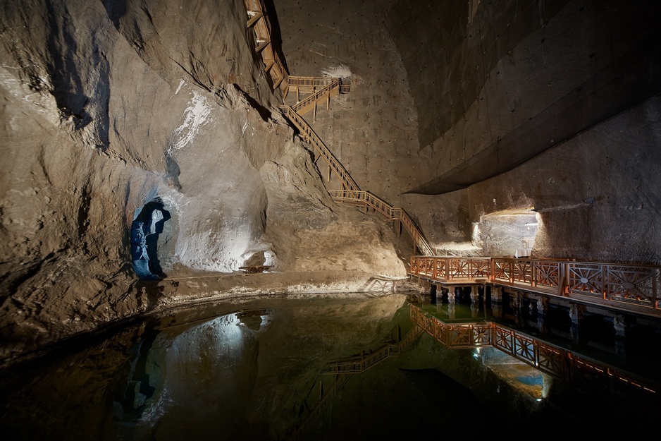 Wieliczka Salt Mine Steep Staircase