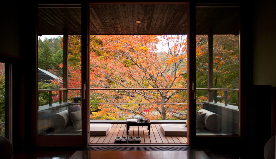 Hoshinoya Karuizawa balcony