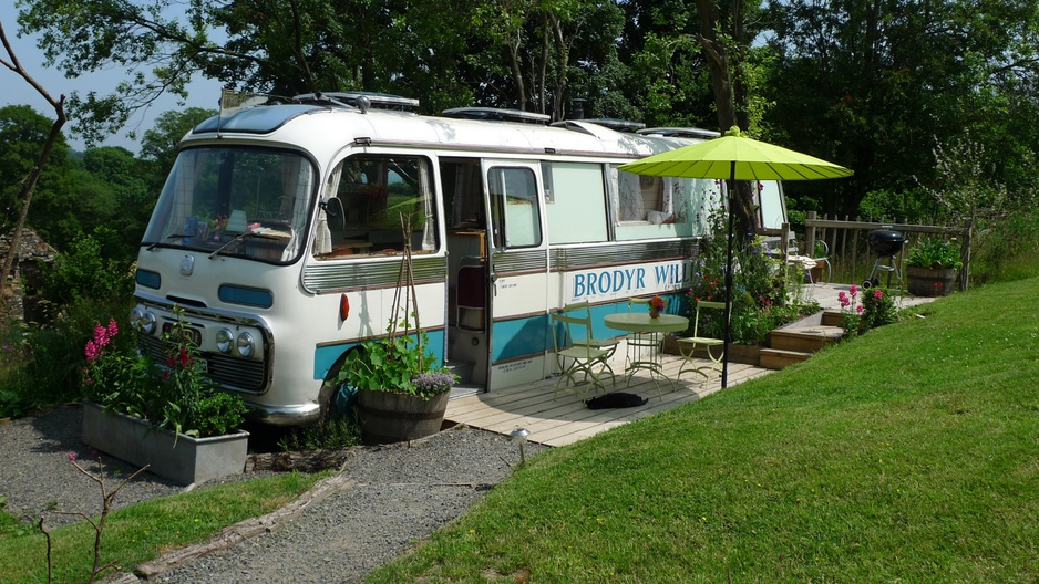 Bedford bus turned into a hotel