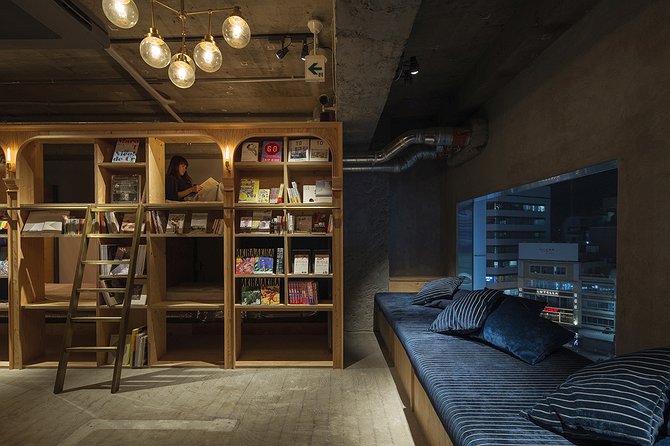 Book and Bed Tokyo Capsule Hotel in a Library