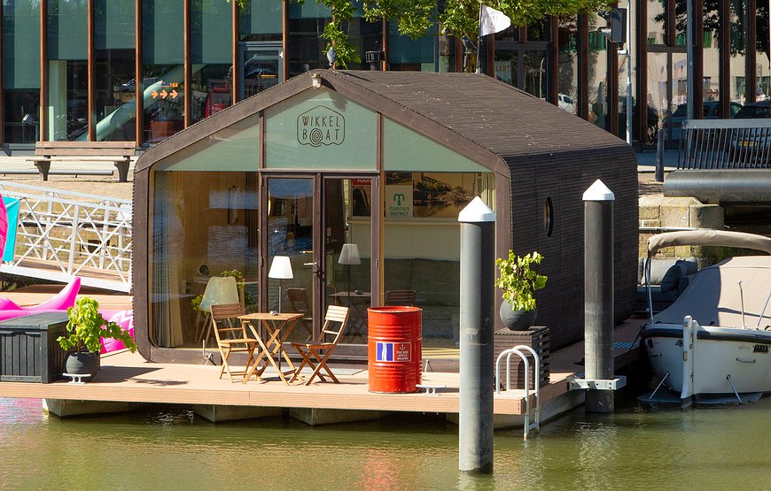 Wikkelboats - Floating Cardboard Houses In Rotterdam