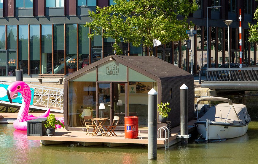 Wikkelboats - Floating Cardboard Houses In Rotterdam