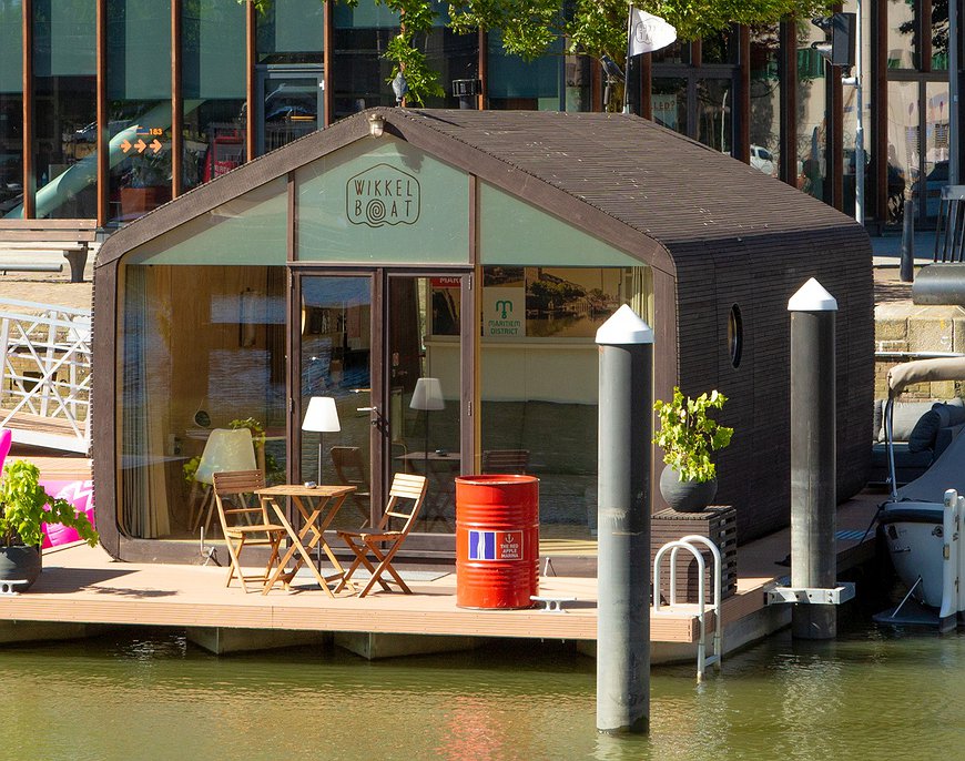 Wikkelboats - Floating Cardboard Houses In Rotterdam