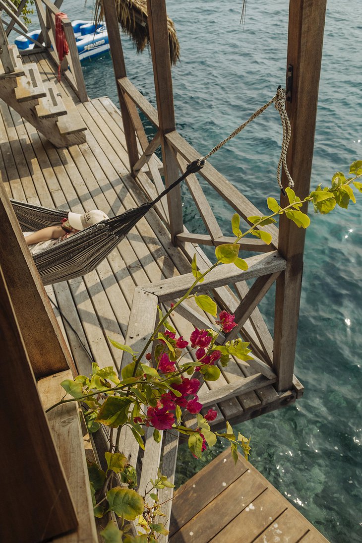 Isla Kalua Ocean Villa Terrace with a Hammock