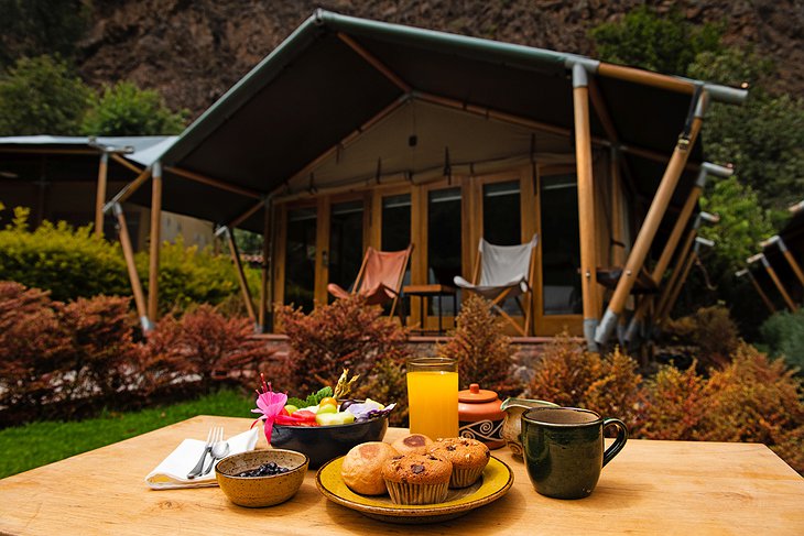 Las Qolqas Eco Resort Breakfast Brought to Your Tent