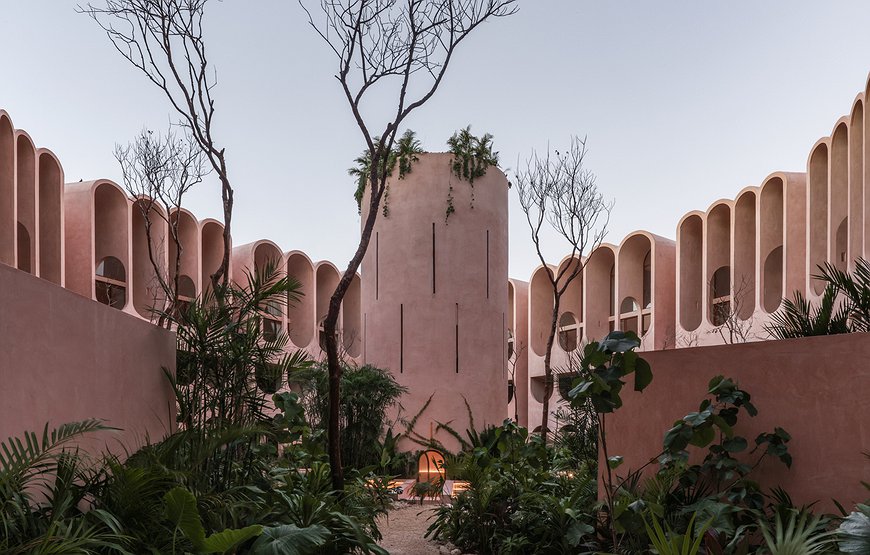Babel Tulum - The Pink Revolution in Mexican Architecture