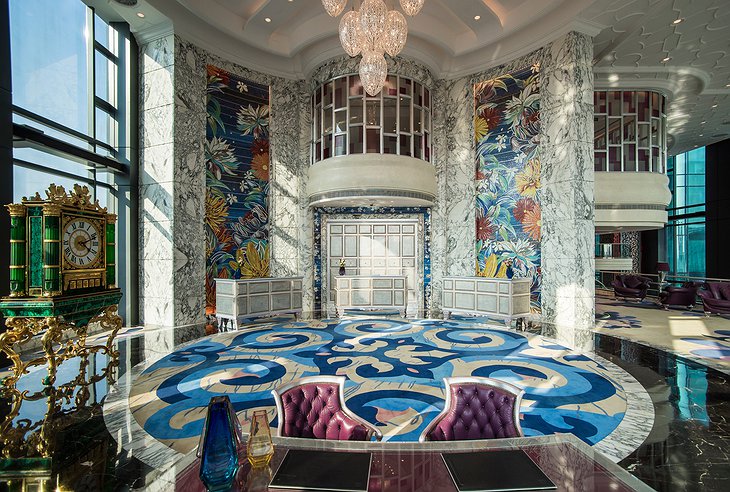 The Reverie Saigon Hotel Main lobby on the 7th floor