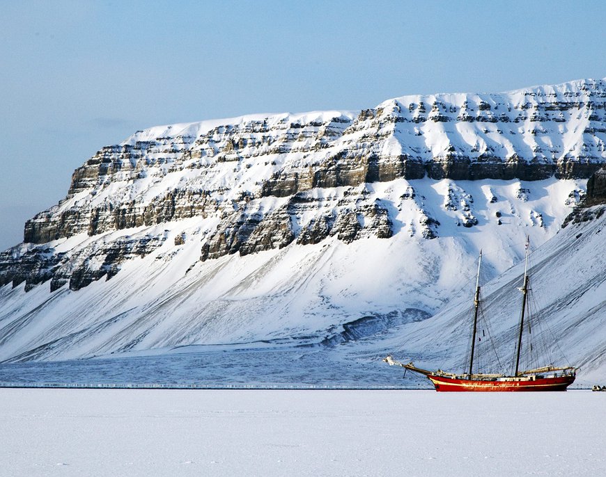 Spitsbergen Ship In The Ice - The Only Ice-Bound Hotel Ship In The World