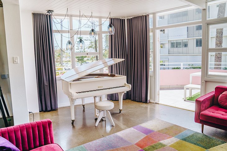 The Pink Hotel Coolangatta Artist Suite Piano