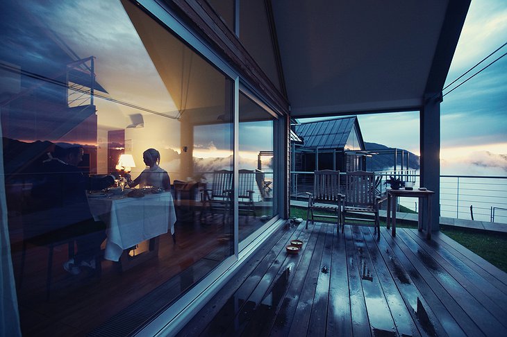 Chalets Nebesa Window View After Rain