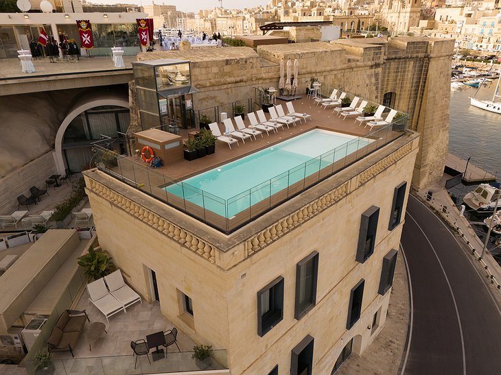 Cugó Gran Macina Rooftop Pool From Above