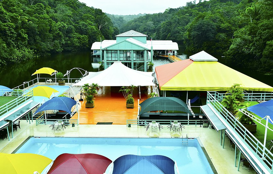 Amazon Jungle Palace - Floating Houses In The Rain Forest