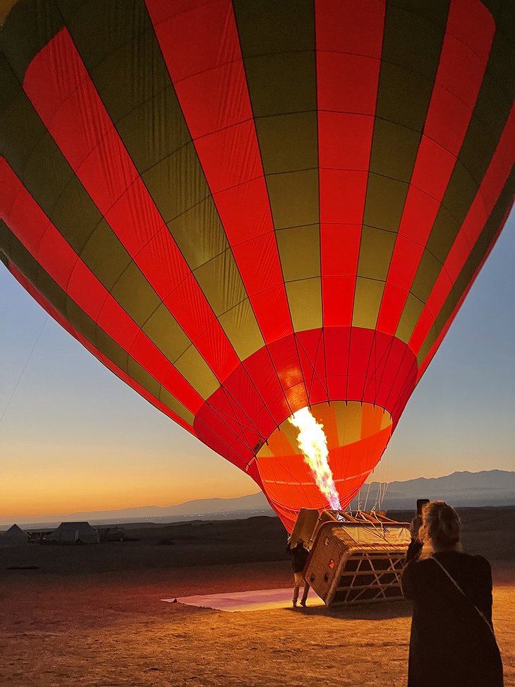 Inara Camp Desert Hot Air Balloon Ride