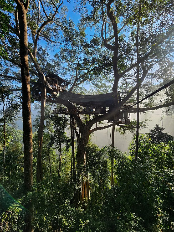 Gibbon Experience Treehouse in the Nam Kan National Park