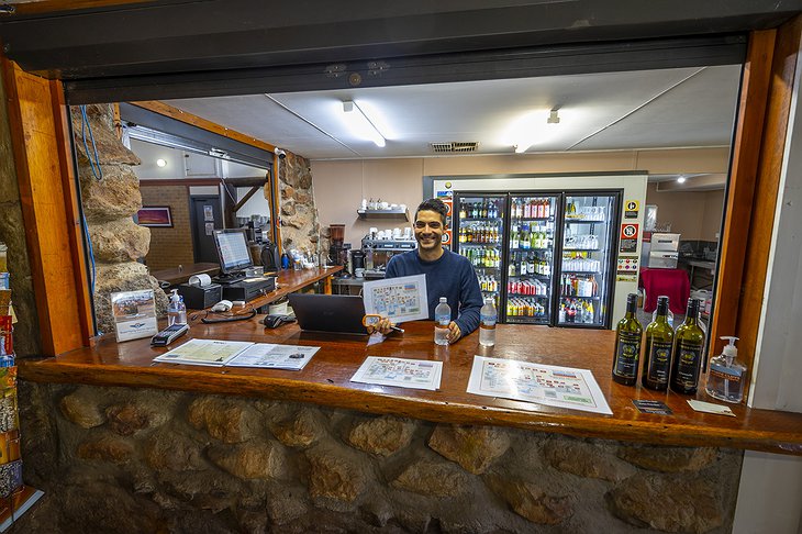 White Cliffs Underground Motel Reception