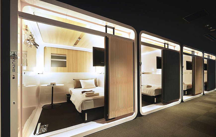 First Cabin Tsukiji - Aviation-Themed, Japanese-Style Pod Hotel In Tokyo