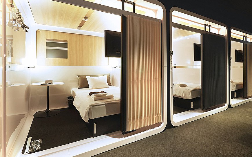 First Cabin Tsukiji - Aviation-Themed, Japanese-Style Pod Hotel In Tokyo