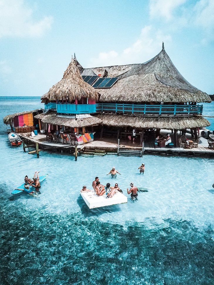 Casa en el Agua Party Hostel Surrounded by the Caribbean Sea