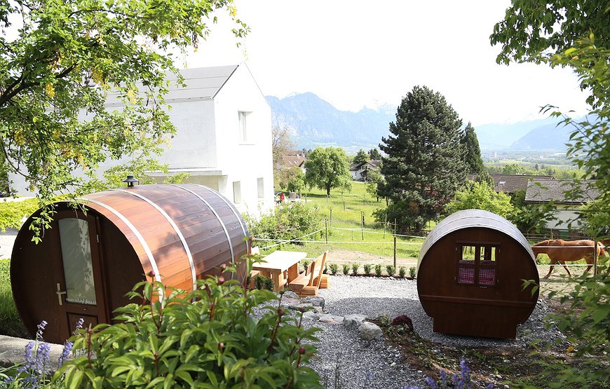 Schlaf-Fass Jenins - Sleeping In Wine Barrels In Switzerland