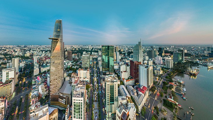Saigon District 1 Towers with the Times Square Building